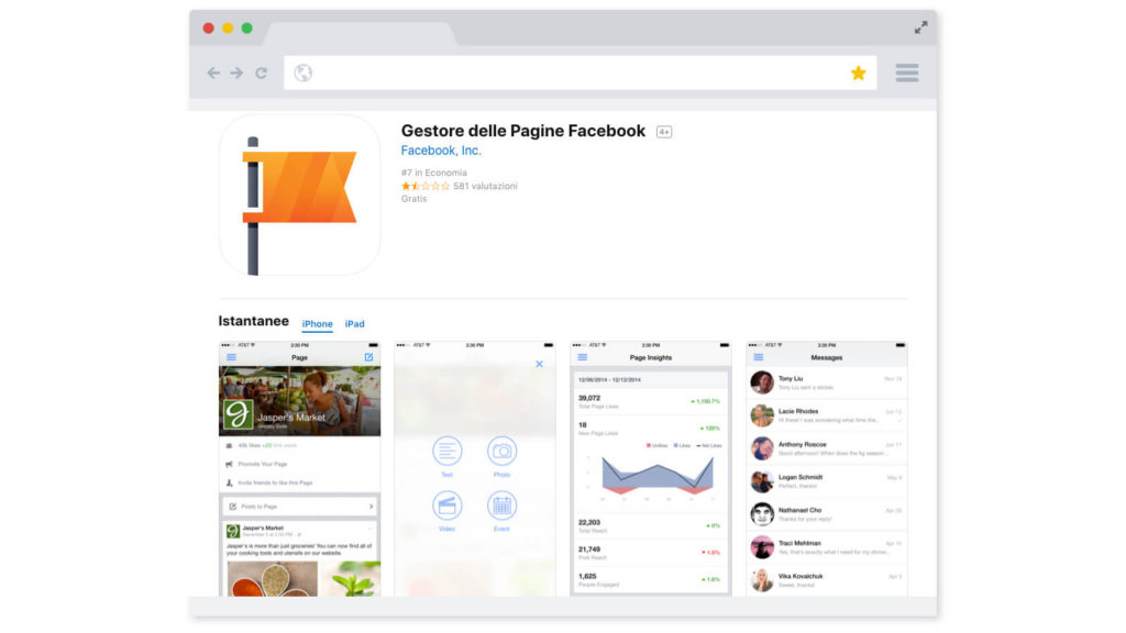 Facebook aziendale