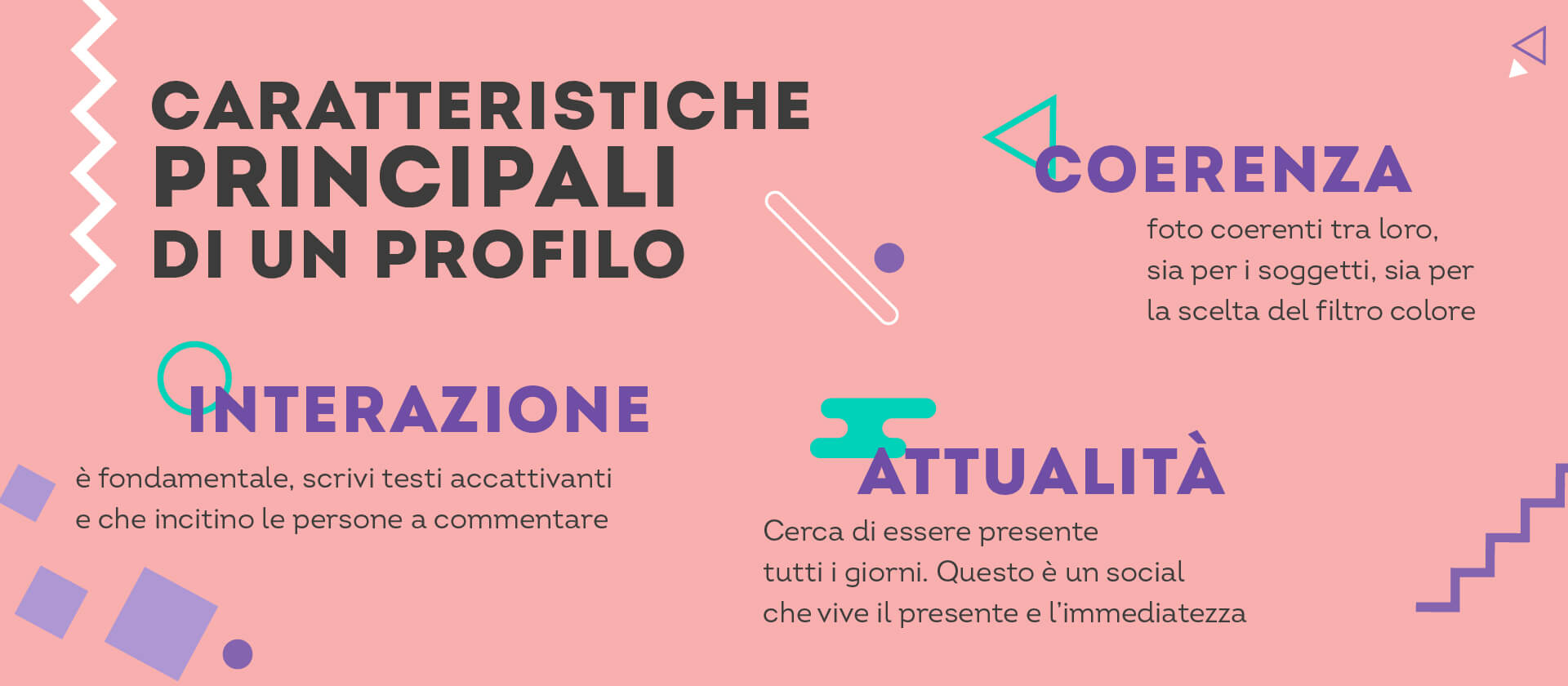caratteristiche principali di un profilo instagram