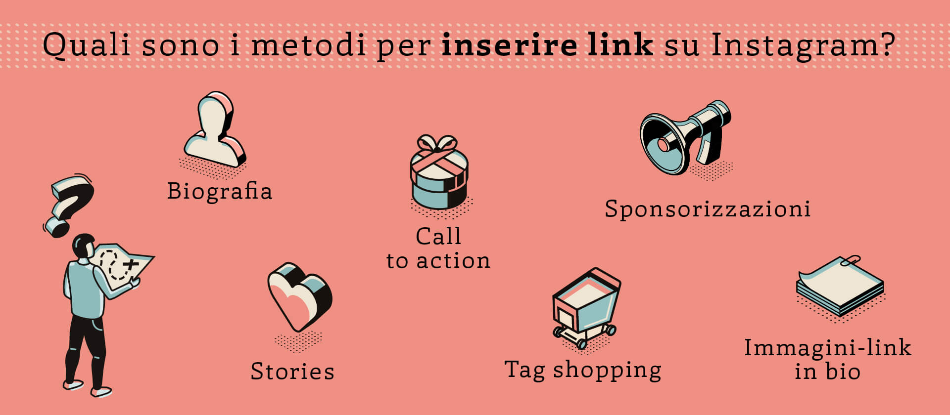 come inserire link su instagram post e stories